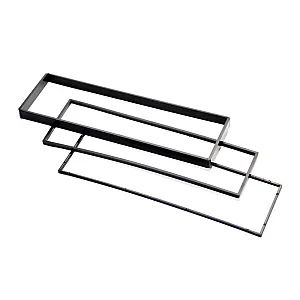 InCarTec 50-123 Peugeot 1007, 207, 307, Expert, Partner Single Din Car Radio Fascia Spacers (MATT BLACK)