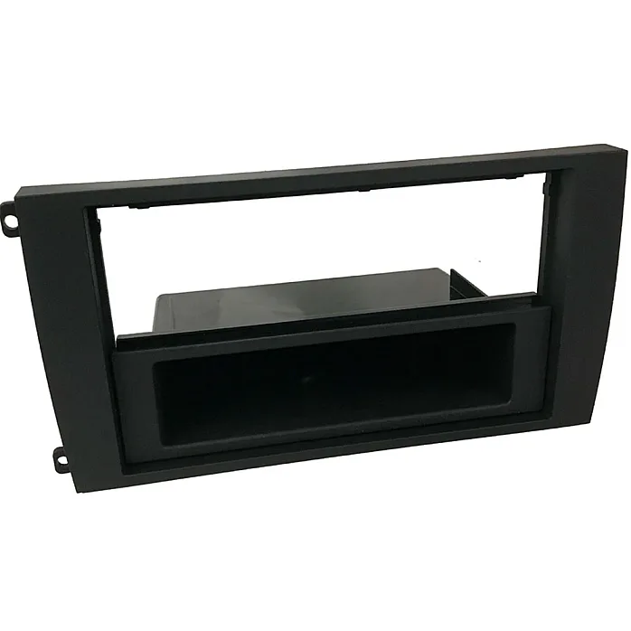 InCarTec 50-324 Porsche Cayenne Single / Double Din Car Audio Fascia With Pocket (MATT BLACK)