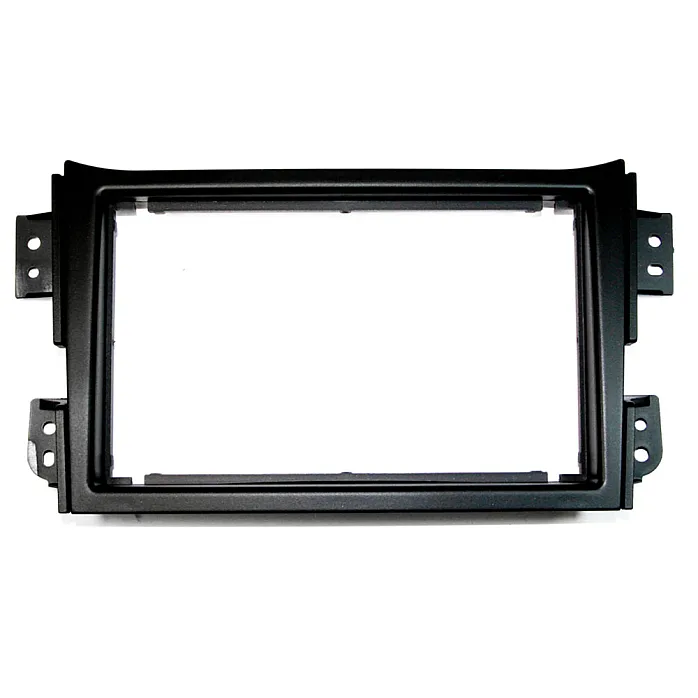 InCarTec 50-741 Suzuki Splash, Ritz (2008-2016) Double Din Car Audio Fascia Adapter (MATT BLACK)