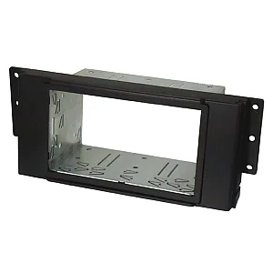 InCarTec 50-853 Land Rover Double Din Car Audio Fascia Adaptor Panel And Cage Kit (MATT BLACK)