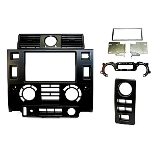 InCarTec 50-940 Land Rover Defender Double Din Car Radio Fascia Adaptor Kit (MATT BLACK)