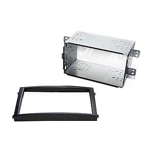 InCarTec 50-850 Ssangyong Rexton Double Din Car Radio Adaptor Cage Trim Kit (MATT BLACK)