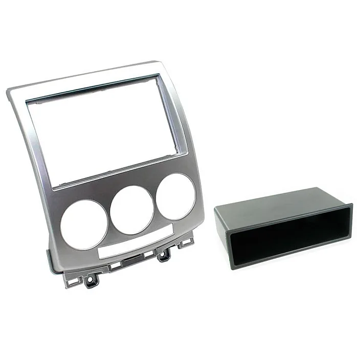 InCarTec 50-292 Mazda 5 Single Double Din Car Audio Fascia Adapter panel (SILVER)