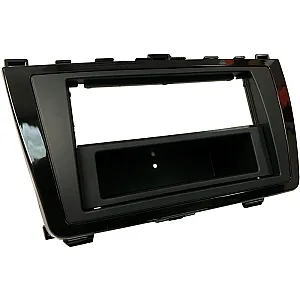 InCarTec 50-331/1 Mazda 6 Single Double Din Car Audio Fascia With Removable Pocket (GLOSS/MATT BLACK)