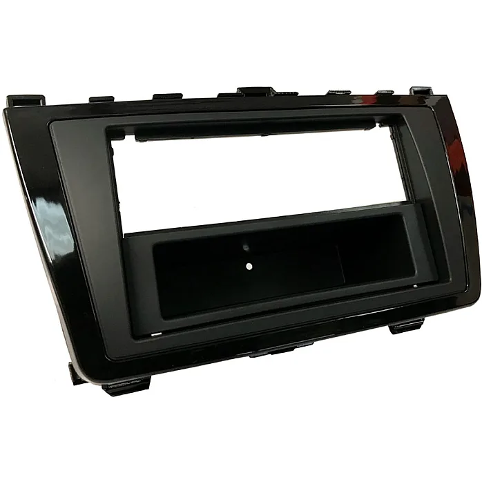 InCarTec 50-331/1 Mazda 6 Single Double Din Car Audio Fascia With Removable Pocket (GLOSS/MATT BLACK)