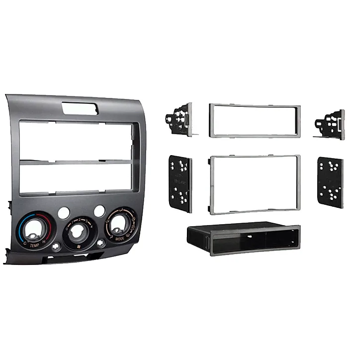 InCarTec 50-368 Mazda BT-50 Single Double Din Car Radio Fascia Adapter (SILVER)