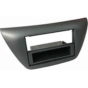 InCarTec 50-346 Mitsubishi Lancer Single/Double Din Car Audio Fascia With Removable Pocket (DARK GREY)