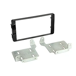 InCarTec 50-656 Mitsubishi Double Din Car Radio Stereo Fascia (without Silver Trim) PIANO BLACK