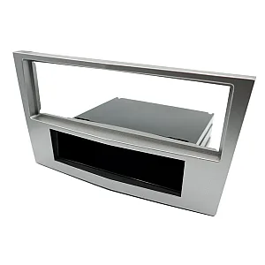 InCarTec 50-230/2 Vauxhall Single Din Car Audio Radio Fascia Adaptor (SHINY SILVER/ MATT CHROME)