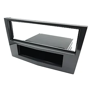 InCarTec 50-230/8 Vauxhall Single Din Car Audio Radio Fascia Adaptor (GLOSS GREY/ STEALTH BLACK)