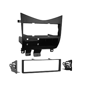 InCarTec 50-265 Acura TSX 2003-2008 Single Din Fascia Lower Dash Relocation Adaptor (MATT BLACK)