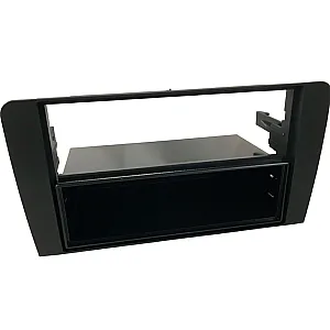 InCarTec 50-271 Audi A3 Single/Double Din Car Audio Fascia Adaptor With Removable Pocket (MATT BLACK)