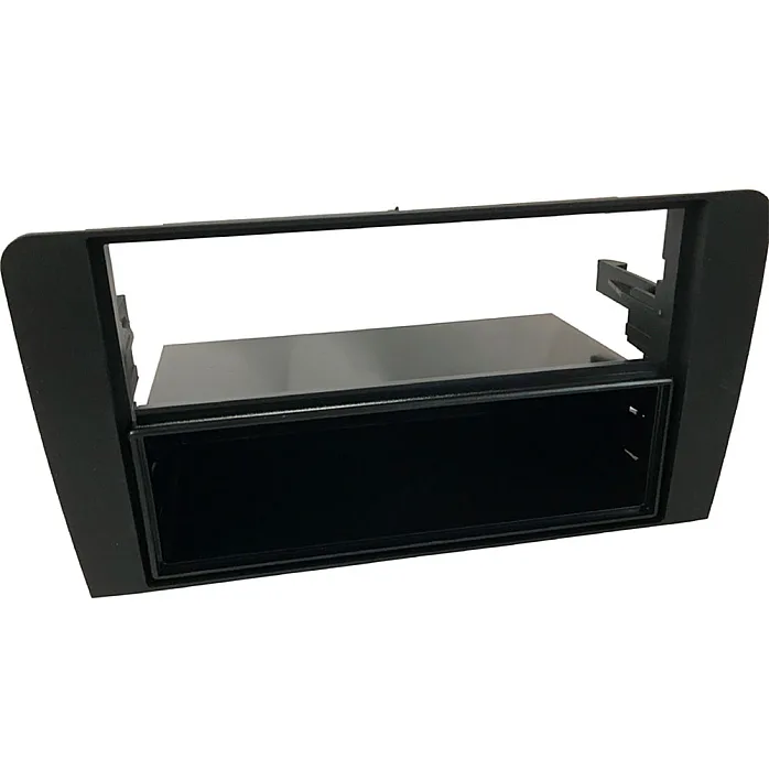InCarTec 50-271 Audi A3 Single/Double Din Car Audio Fascia Adapter With Removable Pocket (MATT BLACK)