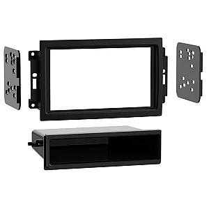 InCarTec 50-304 Jeep Single / Double Din Car Radio Fascia (MATT BLACK)