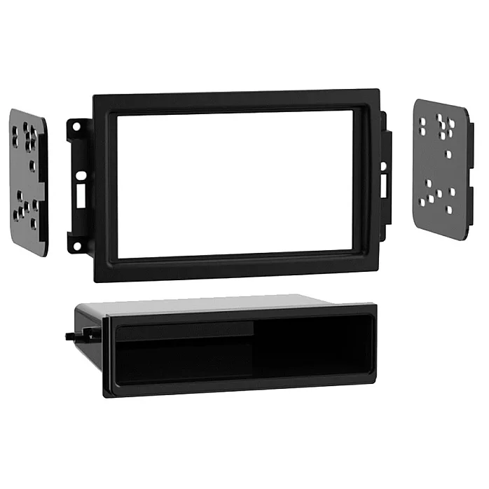 InCarTec 50-304 Chrysler Single / Double Din Car Radio Fascia (MATT BLACK)