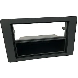 InCarTec 50-310 Saab 9-5 Single / Double Din Car Audio Fascia With Pocket (MATT BLACK)