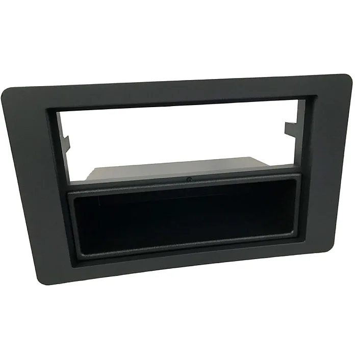 InCarTec 50-310 Saab 9-5 Single / Double Din Car Audio Fascia With Pocket (MATT BLACK)