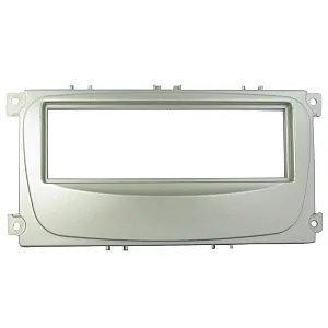 InCarTec 50-315/1 Ford (6000CD OVAL) Single Din Car Audio Fascia Without Pocket (SILVER)