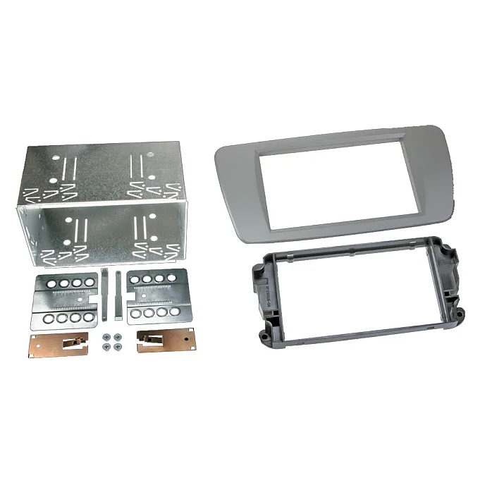 InCarTec 50-342/PRO1 Seat Ibiza Double Din Flush Fit Car Audio Fascia Adapter Panel (LIGHT GREY)