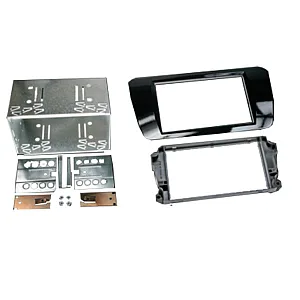 InCarTec 50-342/PRO3 Seat Ibiza Double Din Flush Fit Car Audio Fascia Adaptor Panel (GLOSS BLACK)