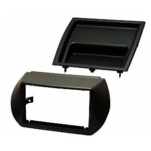 InCarTec 50-369 Fiat Fiorino, Qubo Single/Double Din Car Radio Fascia Adaptor - Black