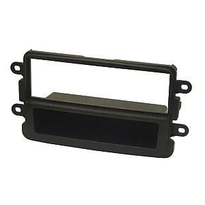 InCarTec 50-391 Renault Single Din Car Audio Fascia Adaptor Panel (MATT BLACK)