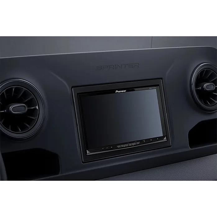 InCarTec 50-402 Mercedes Sprinter Double Din Car Audio Fascia Adapter Panel (MATT BLACK)
