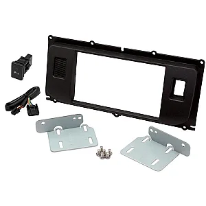 InCarTec 50-407 Land Rover Double Din Car Audio Fascia Adaptor Panel (DARK GREY)