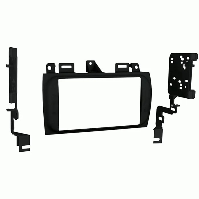 InCarTec 50-416 Cadillac Double Din Car Audio Fascia Adapter Panel (MATT BLACK)