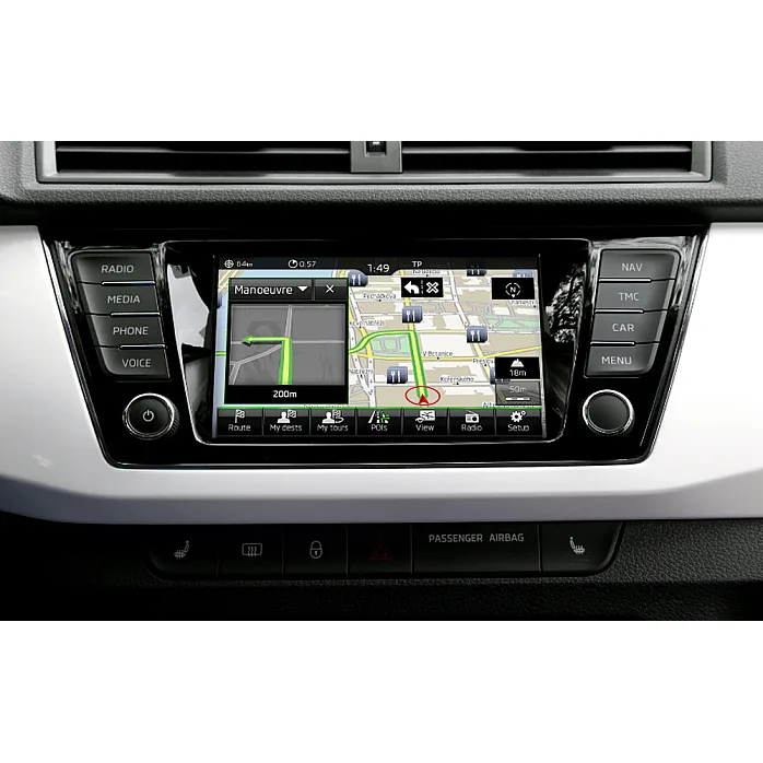 InCarTec 50-417 Skoda Fabia Single Din Radio Fascia Adapter Panel (MATT BLACK)