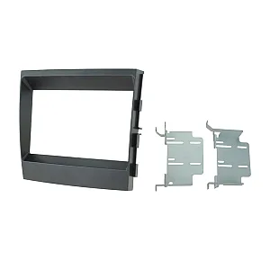 InCarTec 50-431 Porsche Panamera (2009-2016) Double Din Car Audio Fascia Adaptor (MATT BLACK)