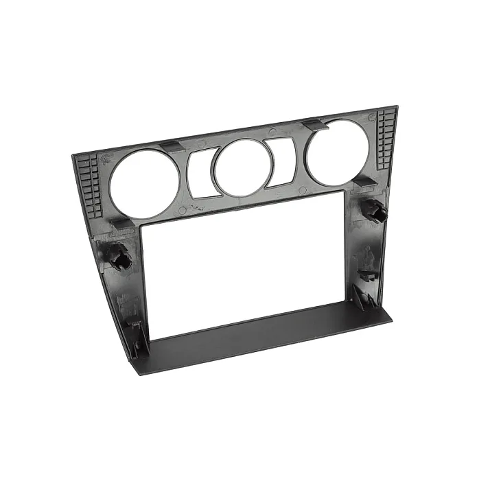 InCarTec 50-435 BMW 3 Series (2006-2011) Manual Air Con Double Din Car Radio Fascia (MATT BLACK)