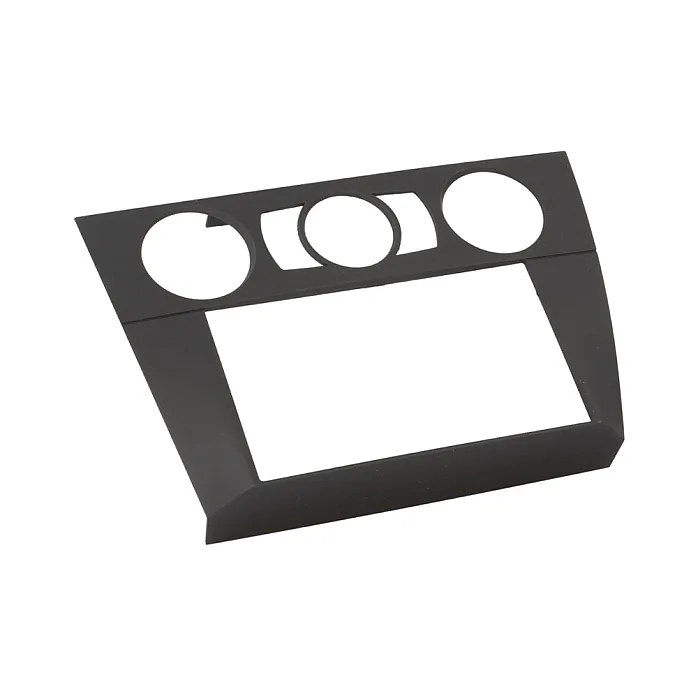 InCarTec 50-435 BMW 3 Series (2006-2011) Manual Air Con Double Din Car Radio Fascia (MATT BLACK)