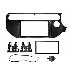 InCarTec 50-440 Kia Rio (2015–2017) Double Din Car Stereo Fascia Adapter (Gloss Black)