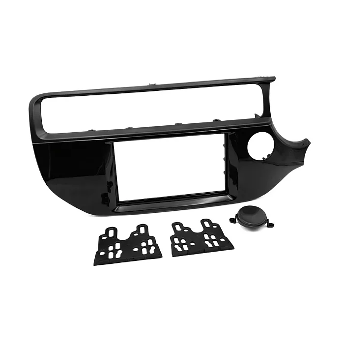InCarTec 50-440 Kia Rio (2015–2017) Double Din Car Stereo Fascia Adapter (Gloss Black)