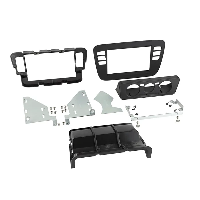 InCarTec 50-442 Skoda Citigo (2011-2020) Double Din Car Fascia Adapter Panel (Matt Black)