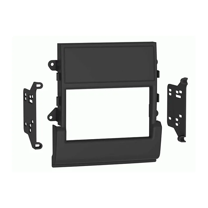 InCarTec 50-555 Porsche Macan (2014 - 2018) Double Din Car Stereo Fascia Adaptor Panel (MATT BLACK)