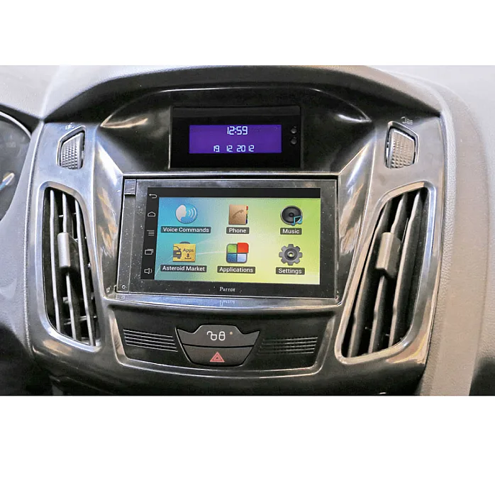 InCarTec 50-570 Ford Focus Mk3 Facelift (2015-2018) Double Din Car Fascia Panel (MATT BLACK)