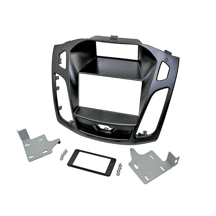 InCarTec 50-570 Ford Focus Mk3 Facelift (2015-2018) Double Din Car Fascia Panel (MATT BLACK)