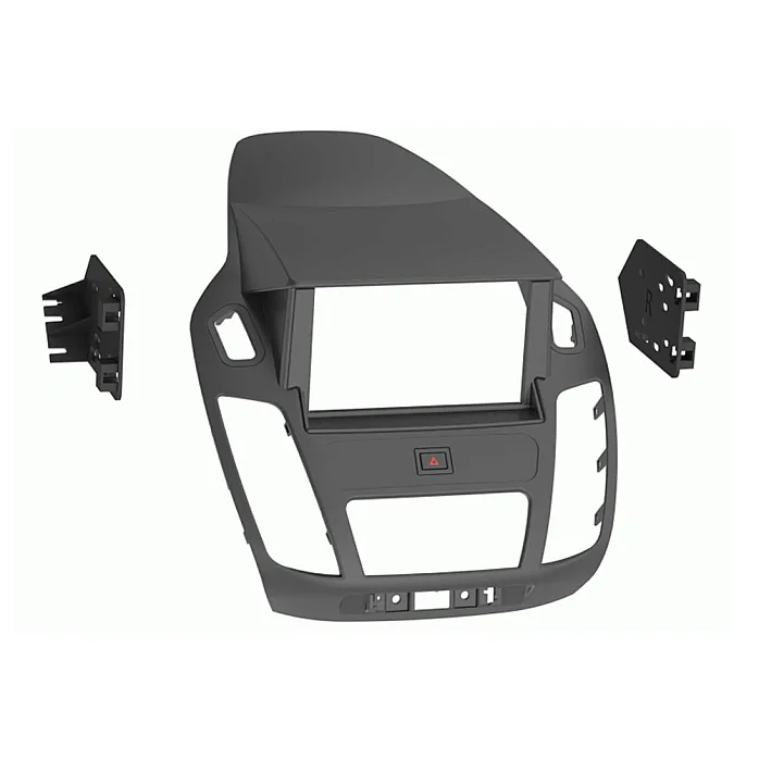 InCarTec 50-572 Ford Transit Connect Double Din Car Audio Fascia Adapter Panel (MATT BLACK)