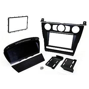 InCarTec 50-576 BMW 5 Series Pre LCI Double Din Car Audio Fascia Panel (MATT BLACK)