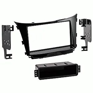InCarTec 50-578 Hyundai i30 (with OEM navigation) Single/Double Din Car Audio Fascia Panel (GLOSS BLACK)