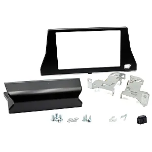 InCarTec 50-581 Citroen Double Din (Single Chassis) Radio Fascia Adaptor (MATT BLACK)