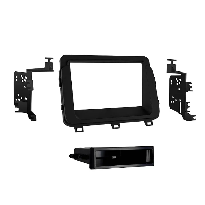 InCarTec 50-584 Kia Optima (without OEM navigation) Single/Double DIN Car Fascia Adapter (MATT BLACK)