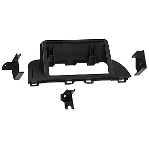 InCarTec 50-596 Mazda 3 Double DIN (Single Chassis) Car Radio Fascia Adaptor (MATT BLACK)