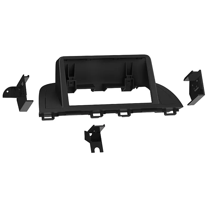 InCarTec 50-596 Mazda 3 Double DIN (Single Chassis) Car Radio Fascia Adapter (MATT BLACK)