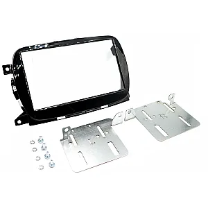 InCarTec 50-627 Fiat 500 (2016-2021) Uconnect 7" Double Din Radio Fascia Gloss Black
