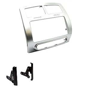 InCarTec 50-634 Toyota Silver Double Din Car Audio Fascia Adaptor With Side Bars