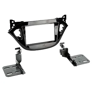 InCarTec 50-642 Vauxhall Adam, Corsa Double Din Car Audio Radio Fascia Adaptor Panel (PIANO BLACK)