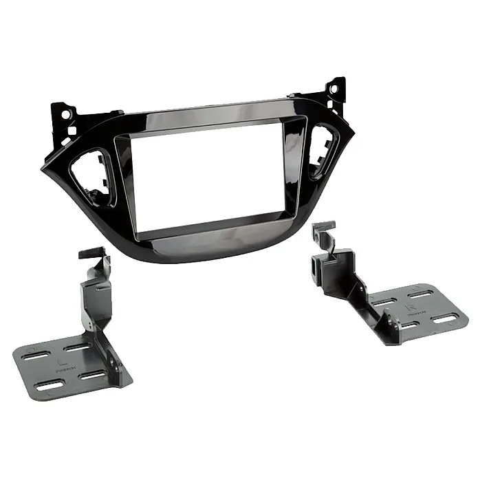 InCarTec 50-642 Vauxhall Adam, Corsa Double Din Car Audio Radio Fascia Adapter Panel (PIANO BLACK)